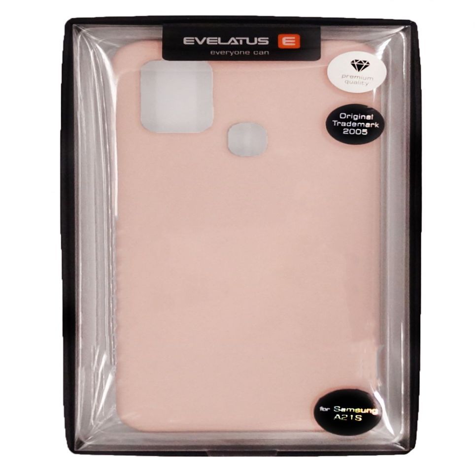 Back panel cover Evelatus Samsung Galaxy A21s Nano Silicone Case Soft Touch TPU Beige