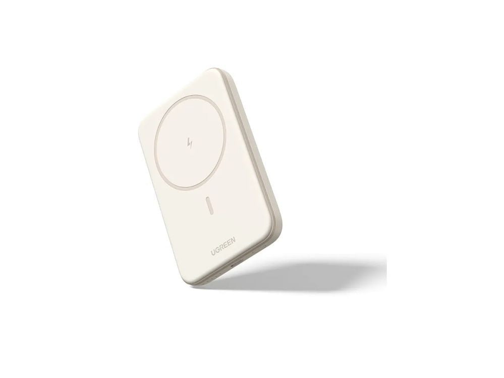 Juhtmeta laadija Ugreen  Magnetic Power Bank 5000mAh 25207 15W, Wireless, Beige Beige