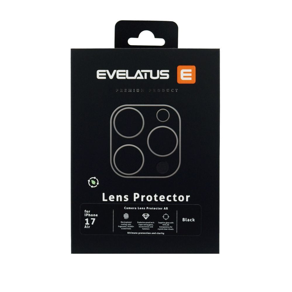 Kaitseklaasid Evelatus Apple iPhone 17 Air Full body camera lens protection premium Black
