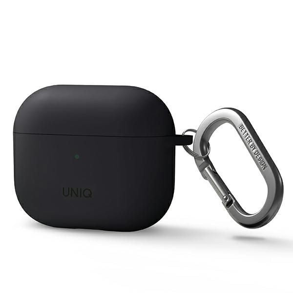 Back panel cover UNIQ  Uniq Nexo case for AirPods 3 + Ear Hooks Silicone - gray