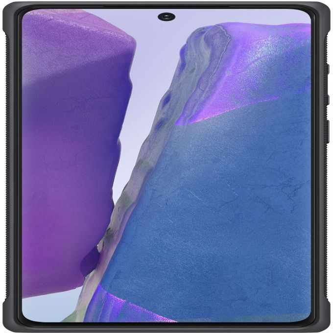 Back panel cover Samsung  Galaxy Note 20/Note 20 5G Protective Standing Cover case Silver