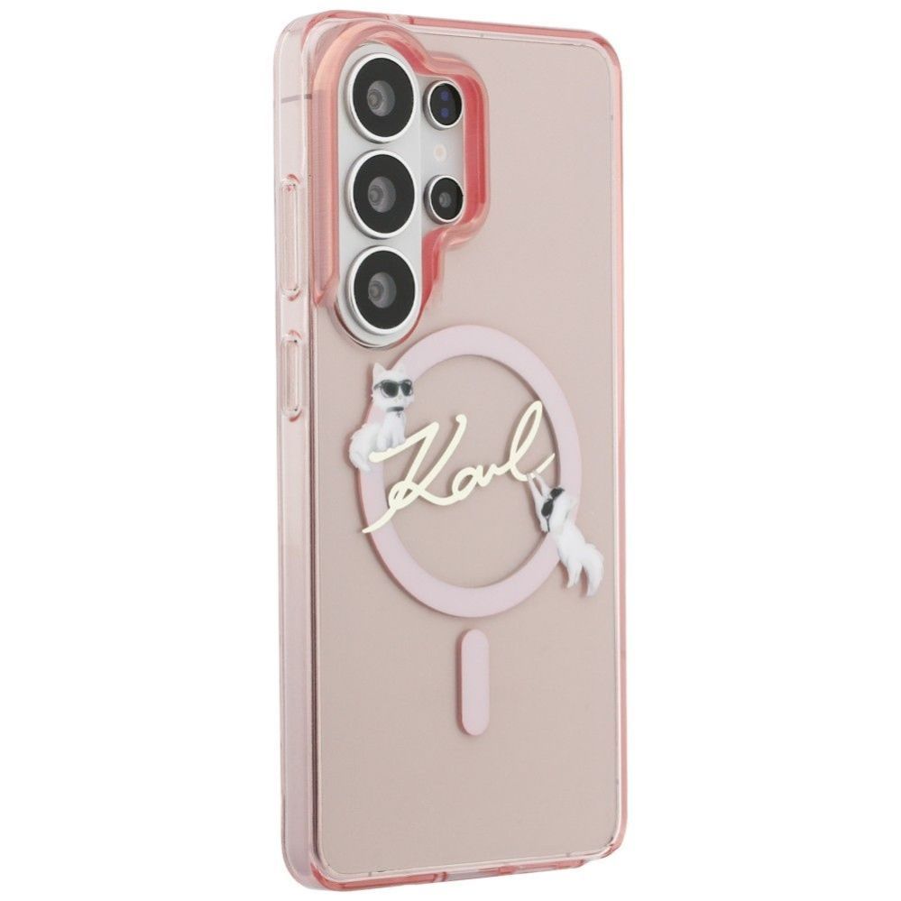 Tagakaaned Karl Lagerfeld  KARL LAGERFELD case for SAMSUNG S26 Ultra KLHMS26L5HKSCAP (Magnetic IML KC Script) pink