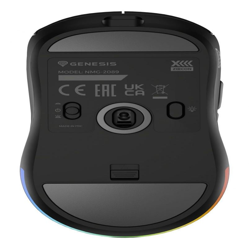 Arvutihiir Genesis  Zircon XIII Custom | Wireless | Gaming Mouse | 2.4 GHz, USB | Black
