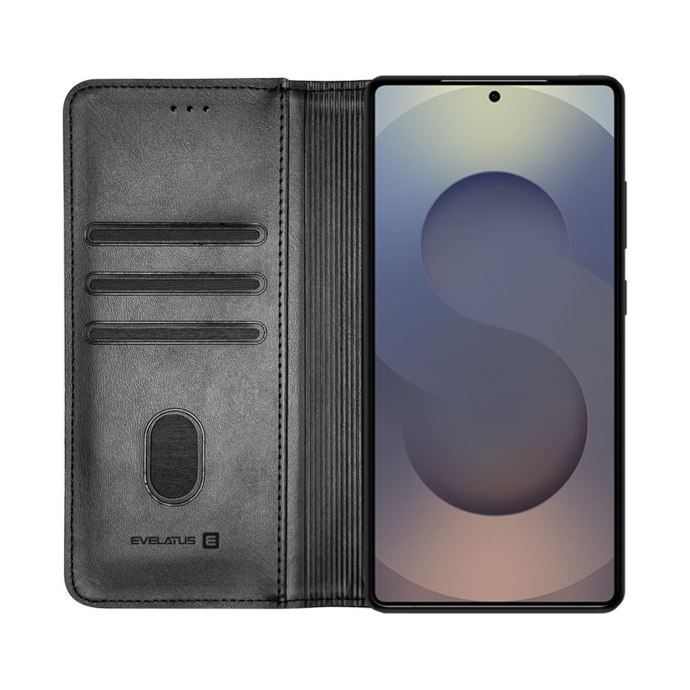 Kaaned - kaaned Evelatus Samsung Galaxy S25 Ultra Book Case Folio Black