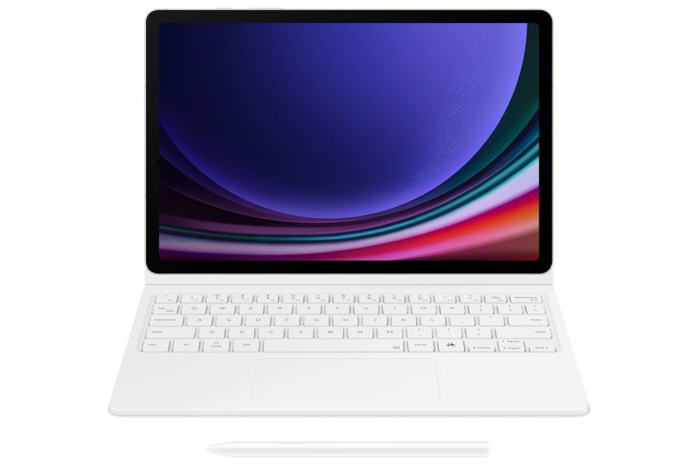 Чехол книжка Samsung  DX725UW Book Cover Keyboard Samsung Galaxy Tab S9/S9 FE/S10 FE/S10 Lite, White