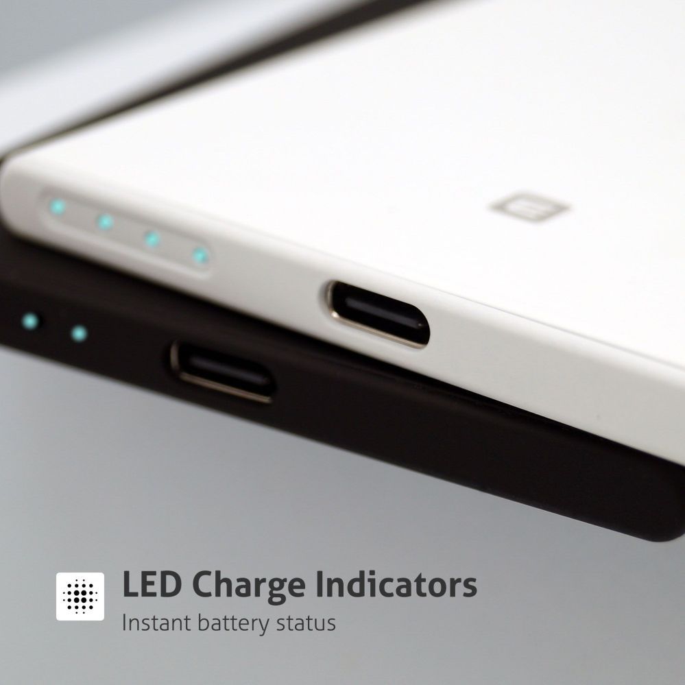Väline aku Evelatus  Evelatus 3000mAh Power Bank Super Slim With Wireless charging EVEP03PBSSB Black