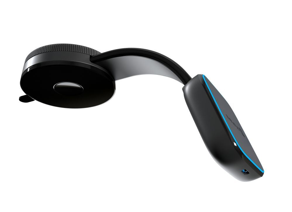 Autolaadijad Evelatus  MagSafe Qi wireless charging magnetic bendable 360 Swivel suction cup mount (for Car dashboard/Car windscreen) Black