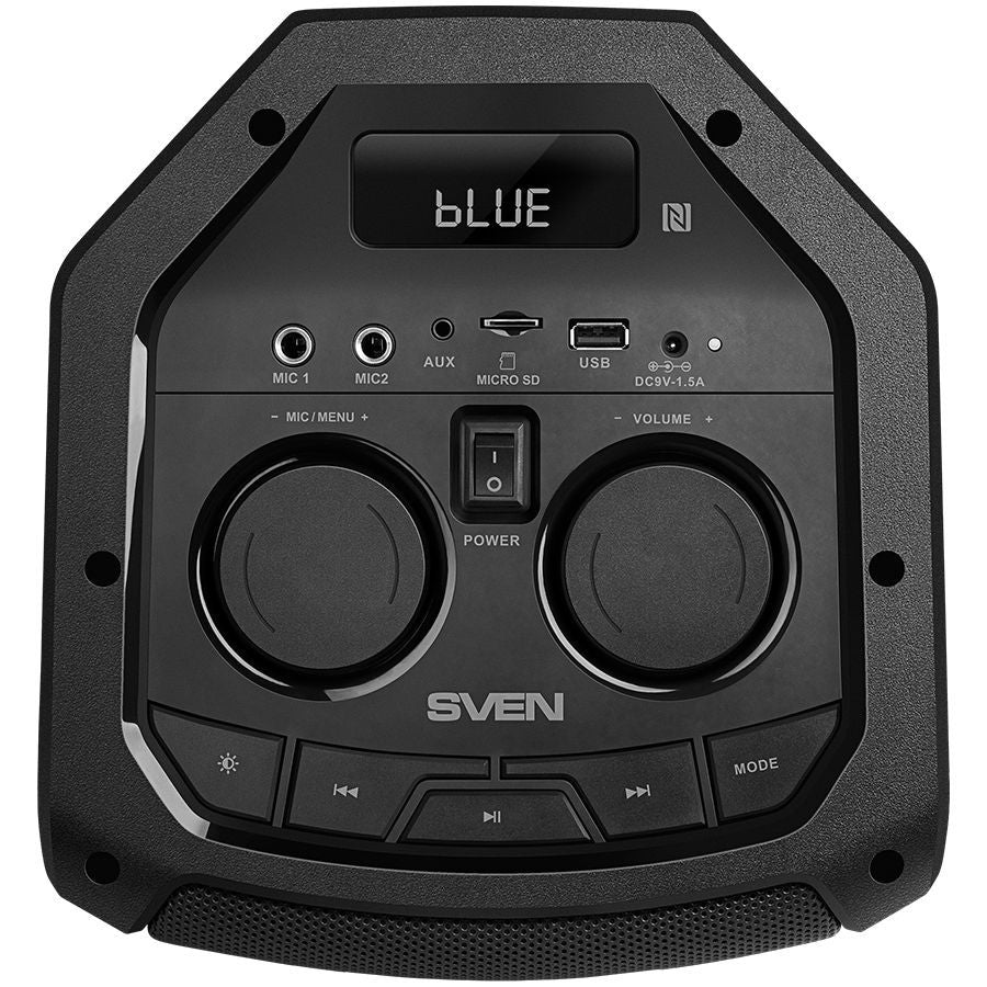Bluetooth speakers Sven Speaker SVEN PS-710, black (100W, TWS, Bluetooth, FM, USB, microSD, LED display, 4400mAh)