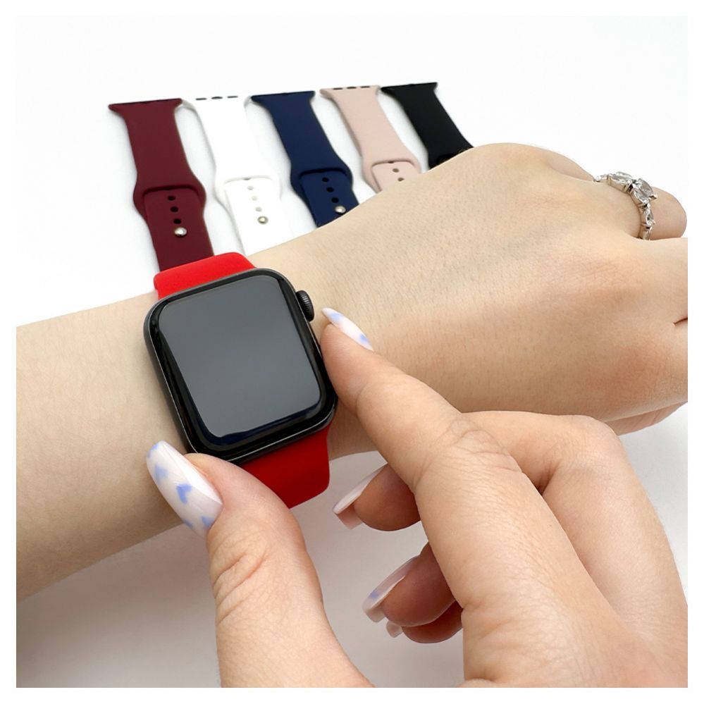 Rihm Evelatus  Evelatus Apple Watch 38/40/41mm Silicone Loop Watch Straps (132mm M/L) Blue
