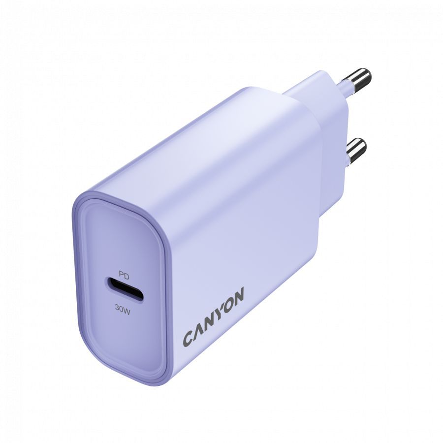 Adapter Canyon  CANYON charger OnCharge 30CL Max Power 30W 1xPD EU Purple
