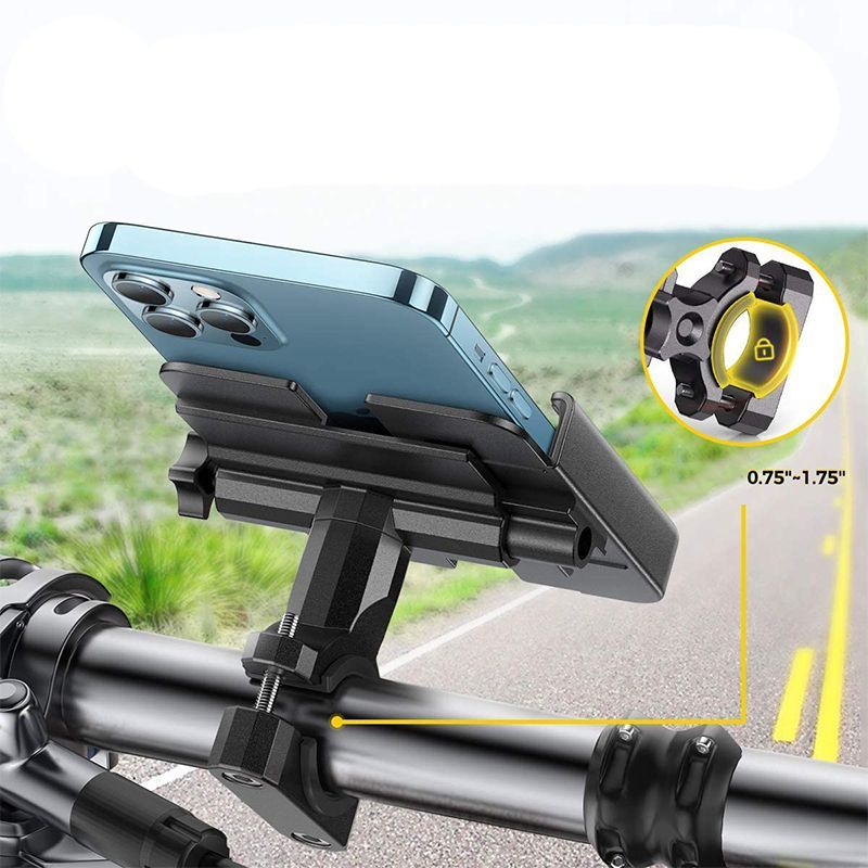 Аксессуар для велосипеда Wozinsky  Wozinsky metal bicycle phone holder, scooters black (WBHBK3)