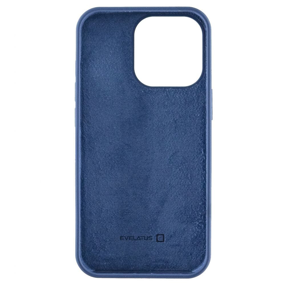 Back panel cover Evelatus Apple iPhone 13 Premium Soft Touch Silicone Case Midnight Blue