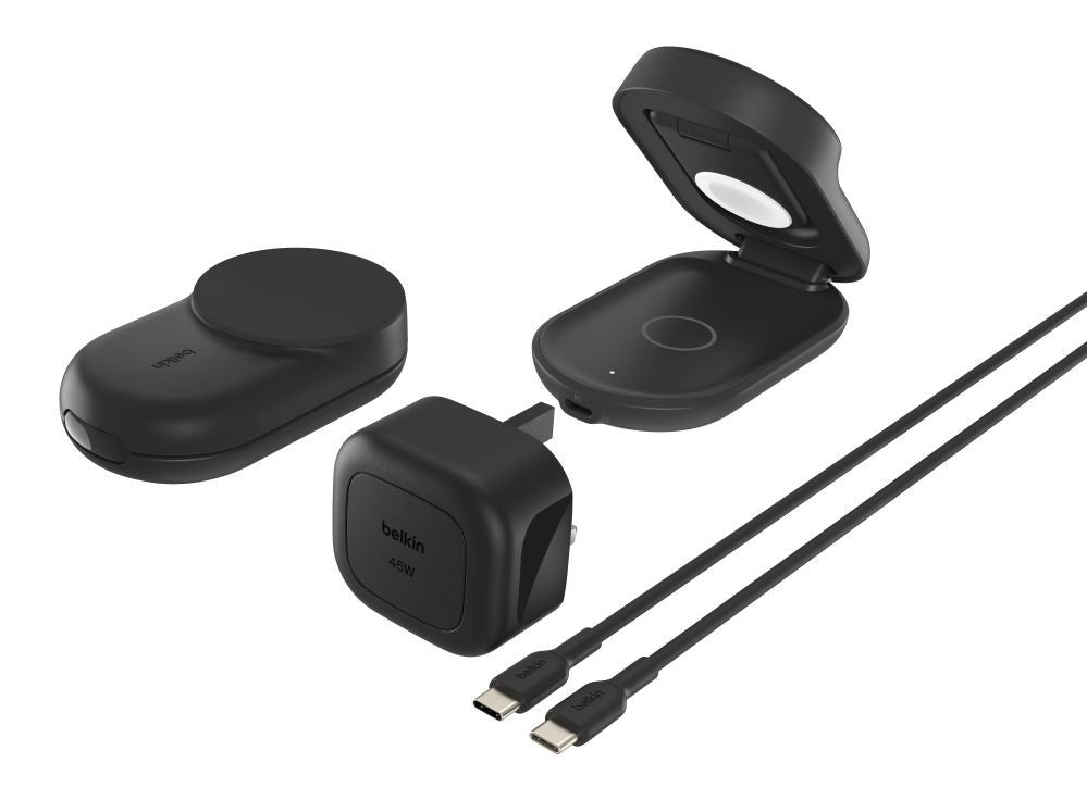 Wireless charger Belkin  UltraCharge 25w Qi2 3in1 Magnetic Charger Black