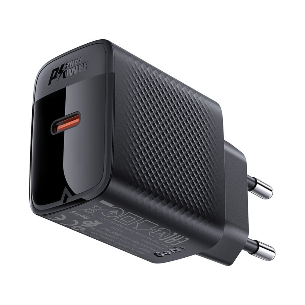 Адаптер Acefast  Acefast A82 Charger Network GaN USB-C PD 20W - Black Black
