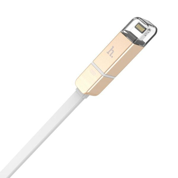 Auto charger Hoco Universal UCL01 Multifunction apple+micro usb Gold