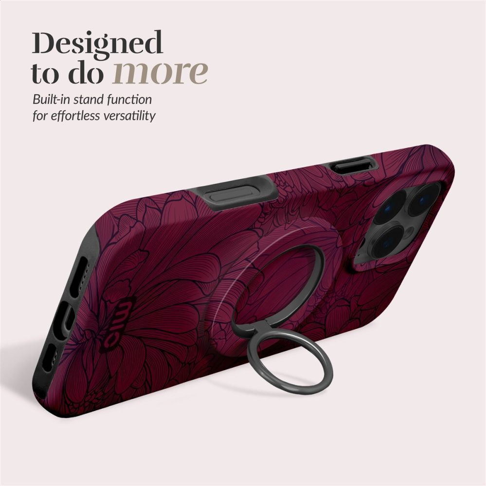 Чехол на заднюю панель Mio  MIO Berry Blooms Magsafe Case Compatible Ring Holder