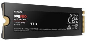 Kõvaketas HDD Samsung  SAMSUNG 990 PRO, 1TB, PCIE 4.0 NVME, M.2, HEATSINK SSD