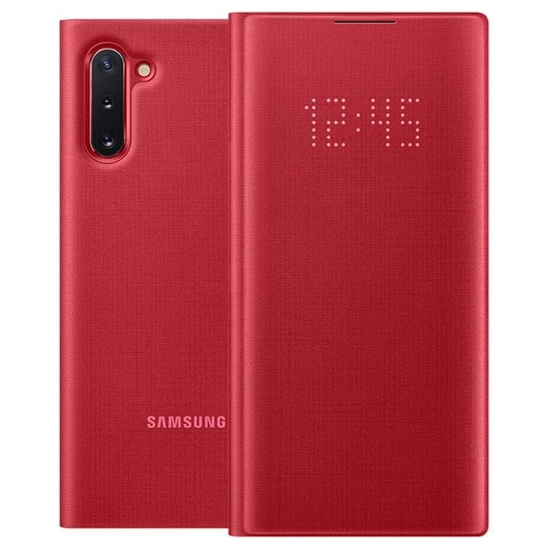 Чехол книжка Samsung  Galaxy Note 10 LED View Cover Red