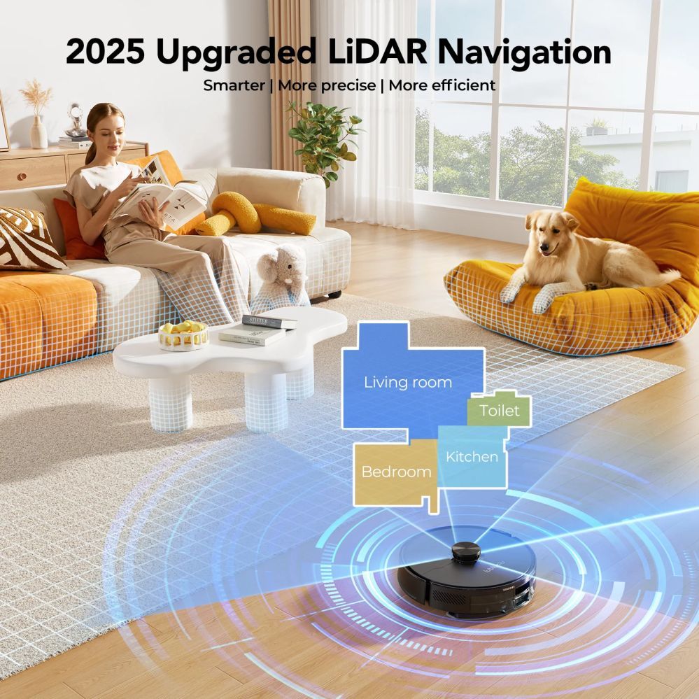 Tolmuimeja Lubluelu  L15 MAX robot vacuum  cleaner with self-empty  station