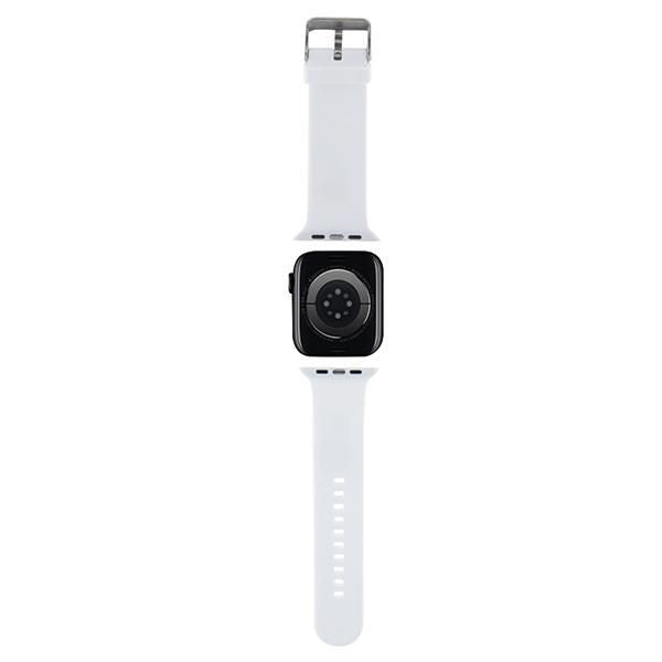 Back panel cover Karl Lagerfeld  Karl Lagerfeld 3D Rubber Karl Head strap for Apple Watch 38/40/41mm - white