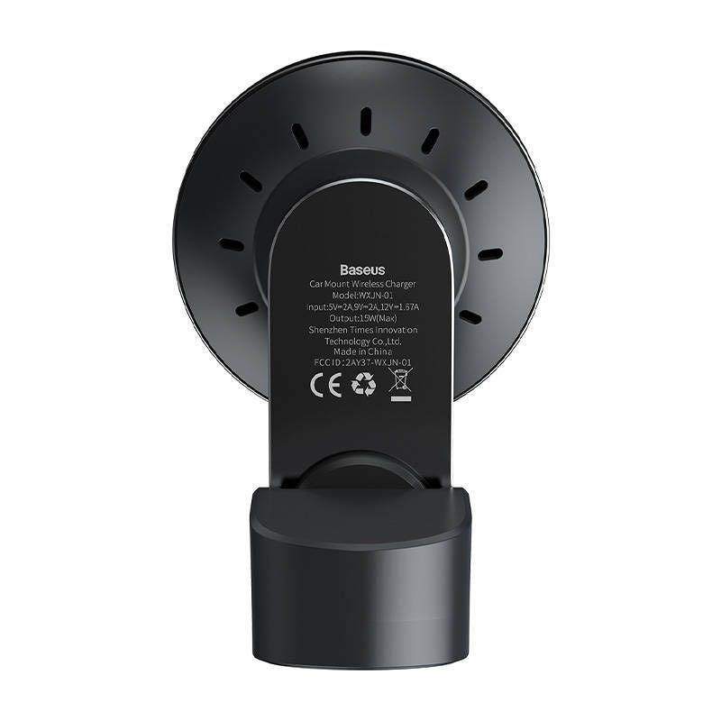 Automaatne hoidja Baseus  Baseus Big Energy car mount with wireless charger 15W for Iphone 12 / Iphone 13 (Black)