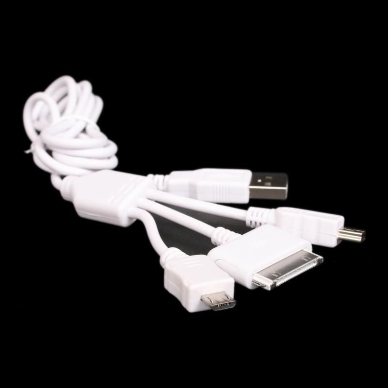 Авто зарядка OMEGA Universal Universal Charger KIT 3in1 White