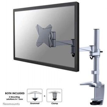 TV bracket NEOMOUNTS BY NEWSTAR  NEWSTAR FLAT SCREEN DESK MOUNT (CLAMP/GROMMET) 10-30" SILVER