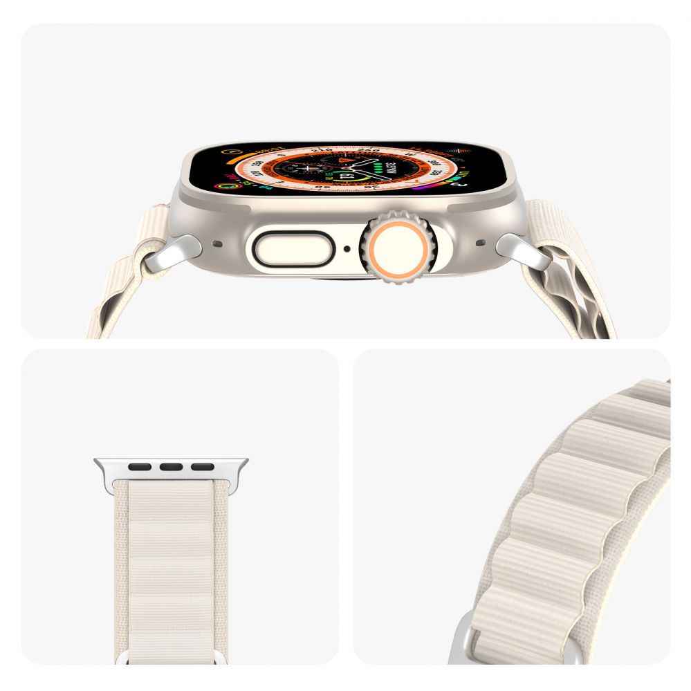 Rihm Dux Ducis  Sport Buckle Strap for Apple Watch 38/40/41/42MM Starlight