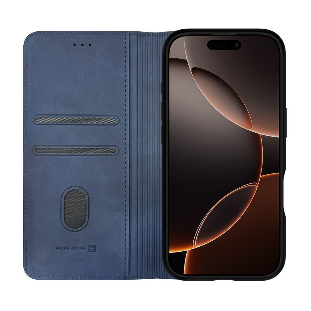 Kaaned - kaaned Evelatus Apple iPhone 17 Pro Max Book Case Blue