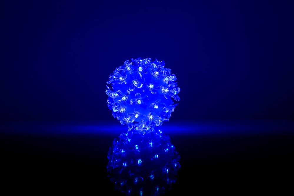 Освещение iLike N/A Bumba ar puķēm RS-208 50LED D-11cm Blue