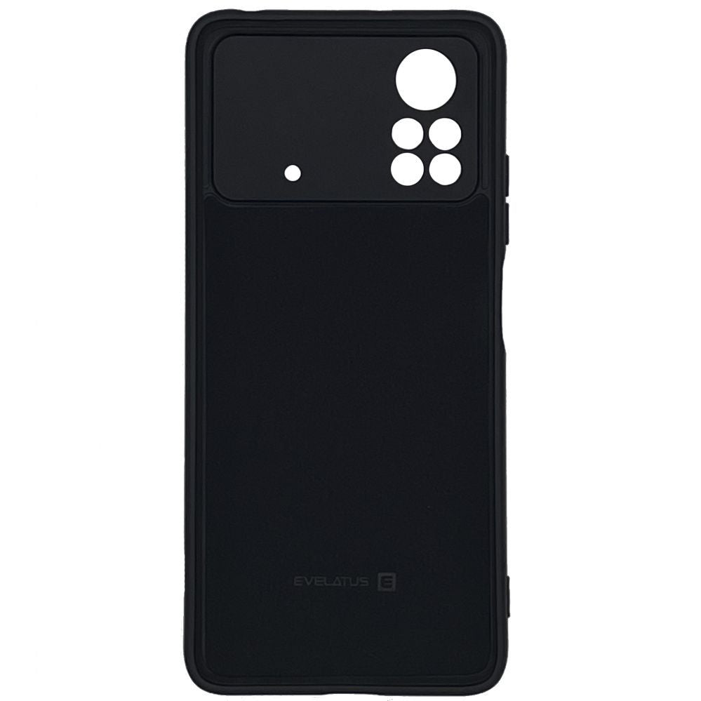 Back panel cover Evelatus Xiaomi Poco M4 Pro Nano Silicone Case Soft Touch TPU Black