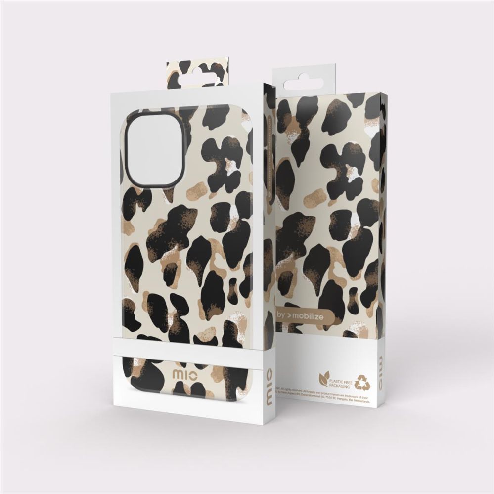Back panel cover Mio  MIO Leopard Magsafe Compatible for iPhone 16