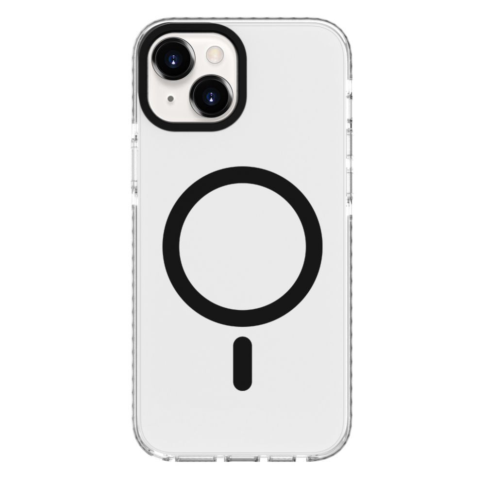 Tagakaaned Evelatus Apple iPhone 15 Plus Clear Case PC+TPU With MagSafe Transparent Black
