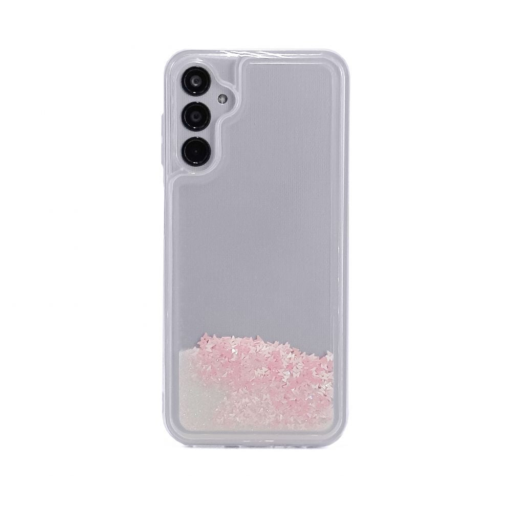Tagakaaned iLike Samsung Galaxy A14 5G Silicone Case Water Glitter Pink