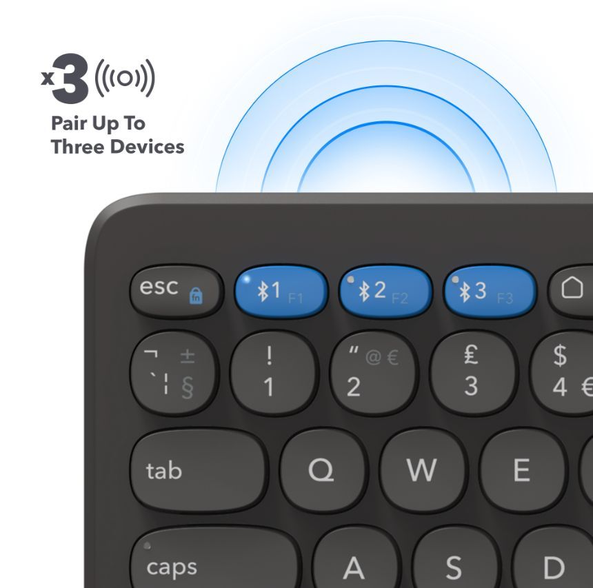 Другой аксессуар для компьютера Zagg  ZAGG Pro Keyboard 12 inch-Charcoal-Nordic (wireless charging on mat)