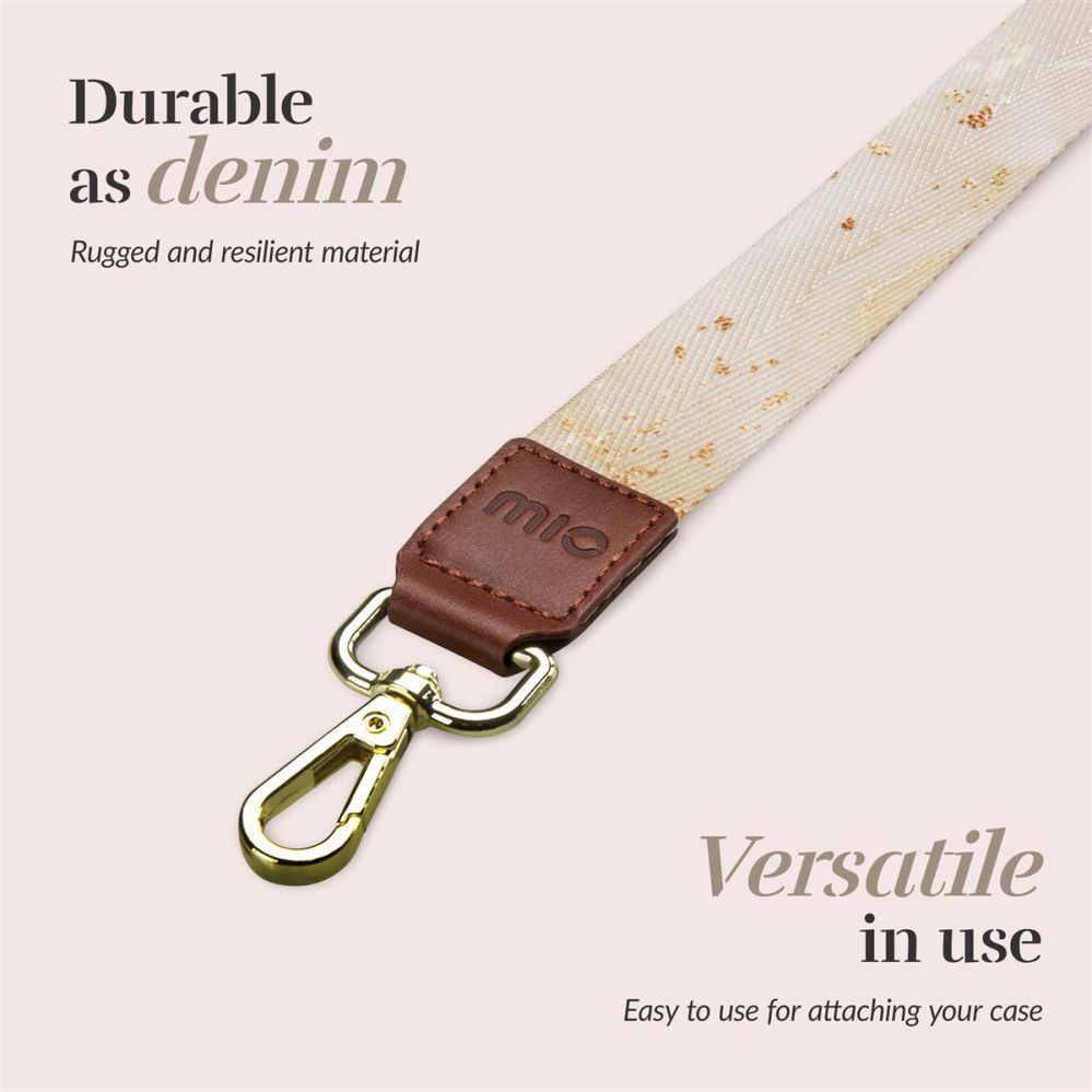 Back panel cover Mio  MIO Lanyard strap Gold Marble