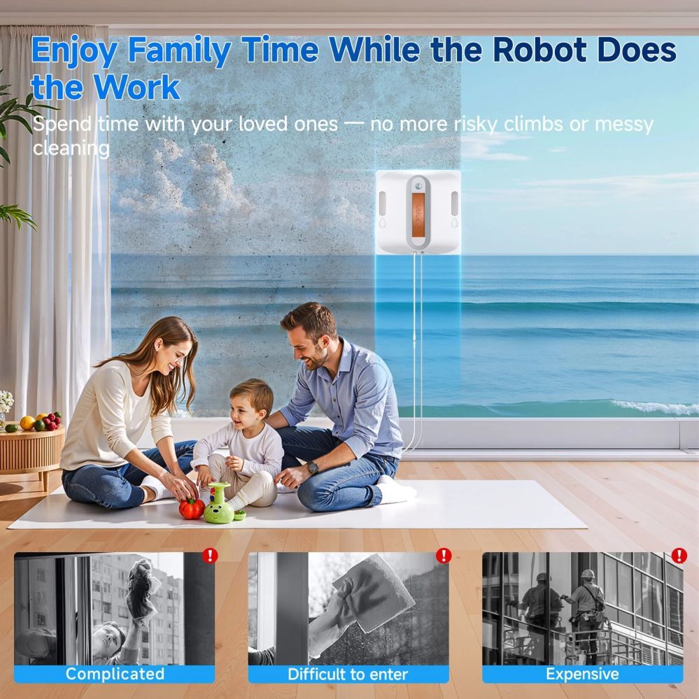 Vacuum cleaner Lubluelu  Lubluelu CHYW201 Smart Window Cleaning Robot