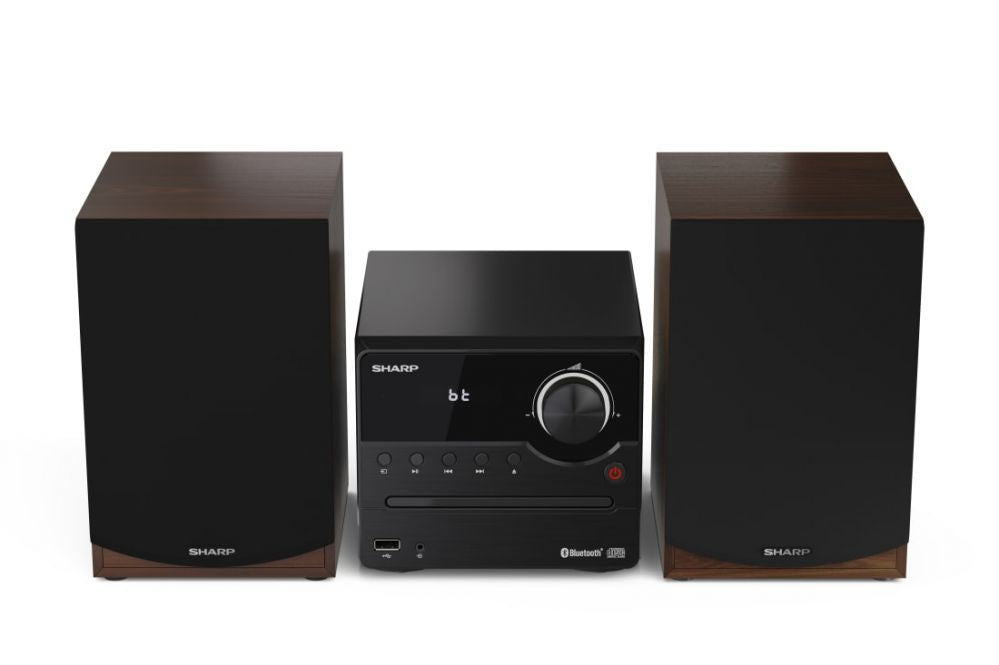 Interactive solution Sharp  XL-B512(BR) Hi-Fi Micro System, CD/FM/USB/Bluetooth v5.0, 45W, Brown