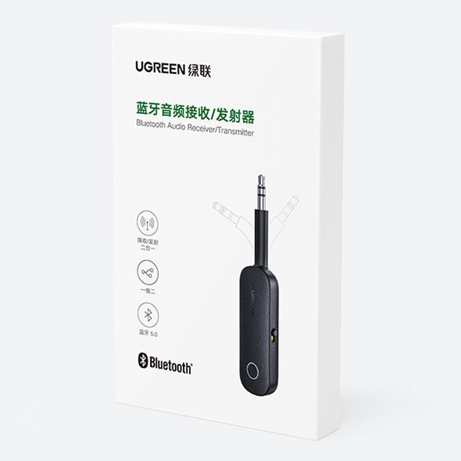 FM transmitter Ugreen  receiver bluetooth transmitter mini jack 3.5mm (CM403) 81885 Black