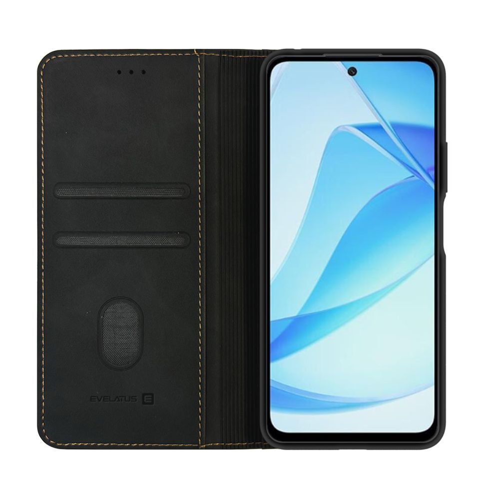 Book case Evelatus Xiaomi Redmi 15 4G Book Case Folio Black