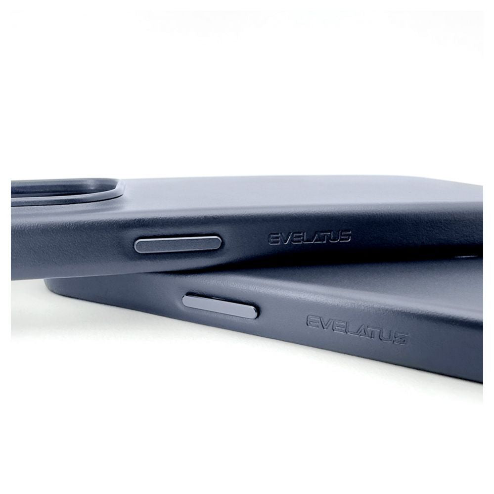 Чехол на заднюю панель Evelatus Apple iPhone 14 Pro Max Genuine Leather case with MagSafe Blue