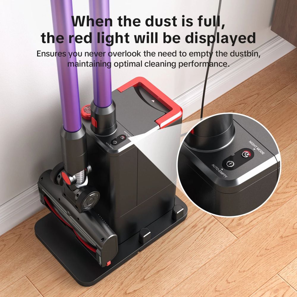 Tolmuimeja Lubluelu  Cordless Vacuum Cleaner X1000 with 2.5L Self-Emptying Dust Station