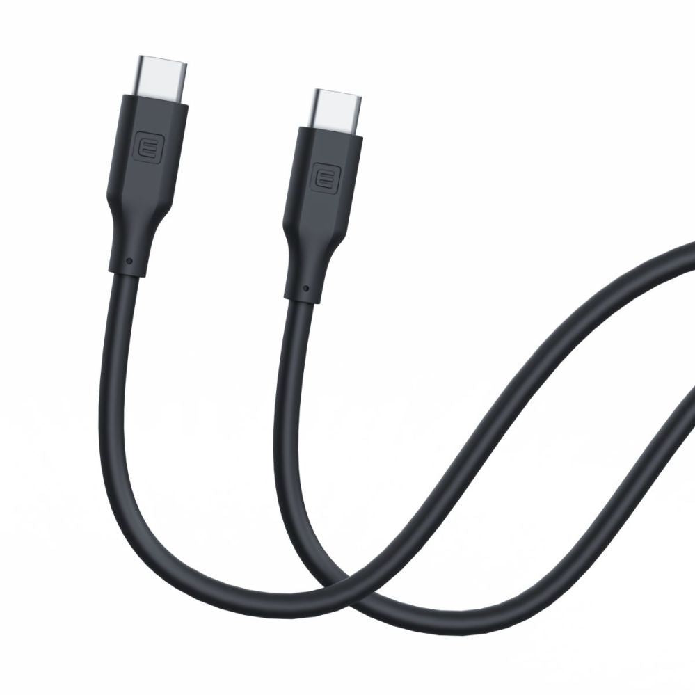 Kaabel Evelatus  Evelatus USB C to USB C Silicone Cable 1.2M 60W / 20V3A Black