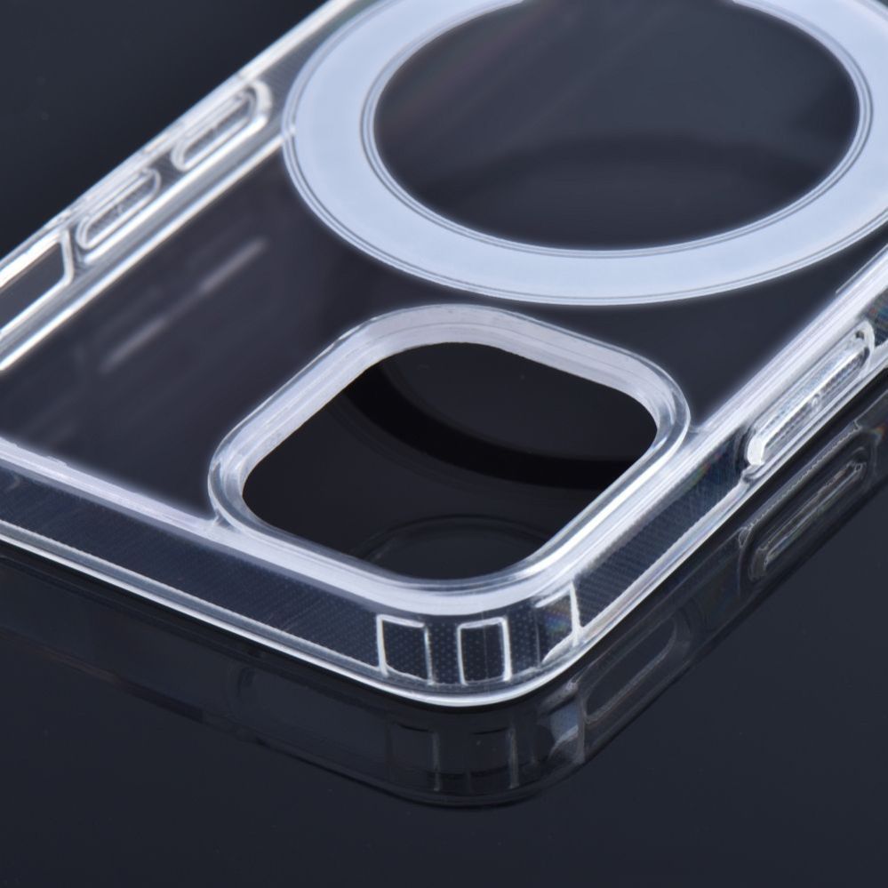 Tagakaaned iLike Apple Case for iPhone 16 PRO Clear Mag Cover (STR) compatible with MagSafe transparent