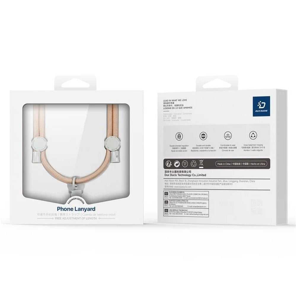 Кольцевой держатель Dux Ducis Universal DUX DUCIS Plaz - cross-body phone strap - amber Amber