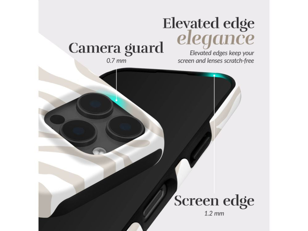 Back panel cover Mio  MIO Sandy Zebra Magsafe Case Compatible for iPhone 17 Pro Max