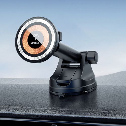 Autolaadijad Dudao  15W magnetic wireless extensio n-type suction Car Phone Black