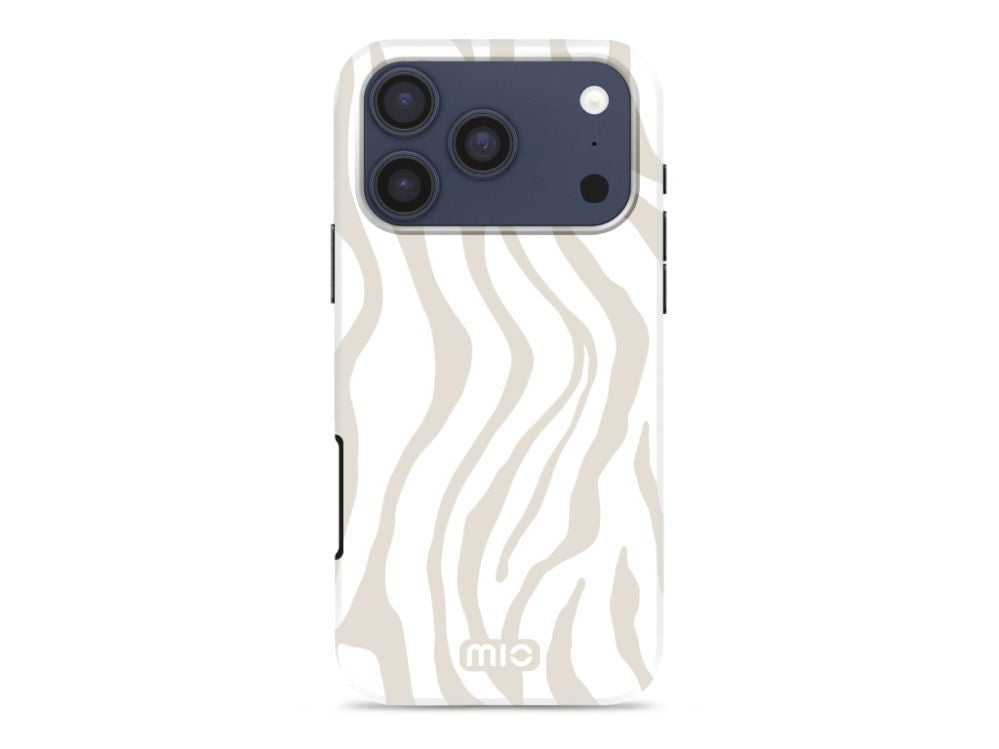 Back panel cover Mio  MIO Sandy Zebra Magsafe Case Compatible for iPhone 17 Pro Max
