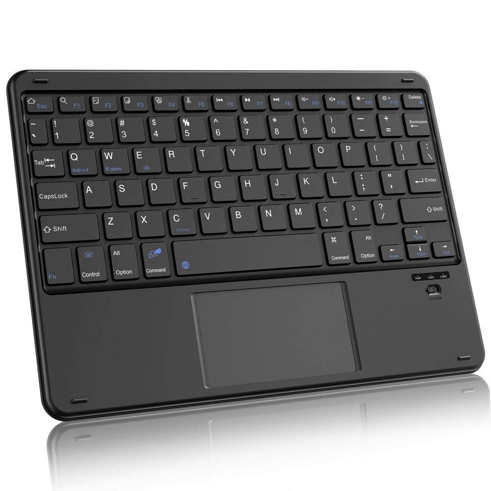 Компьютерная клавиатура Blackview  K2 Bluetooth Keyboard Wireless Slim 10" for Tablet & Smartphone, Bluetooth 3.0, 280mAh Battery, Windows / Android / iOS Black