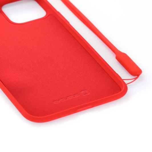 Tagakaaned Evelatus Apple iPhone 11 Pro Soft Touch Silicone Case with Strap Red